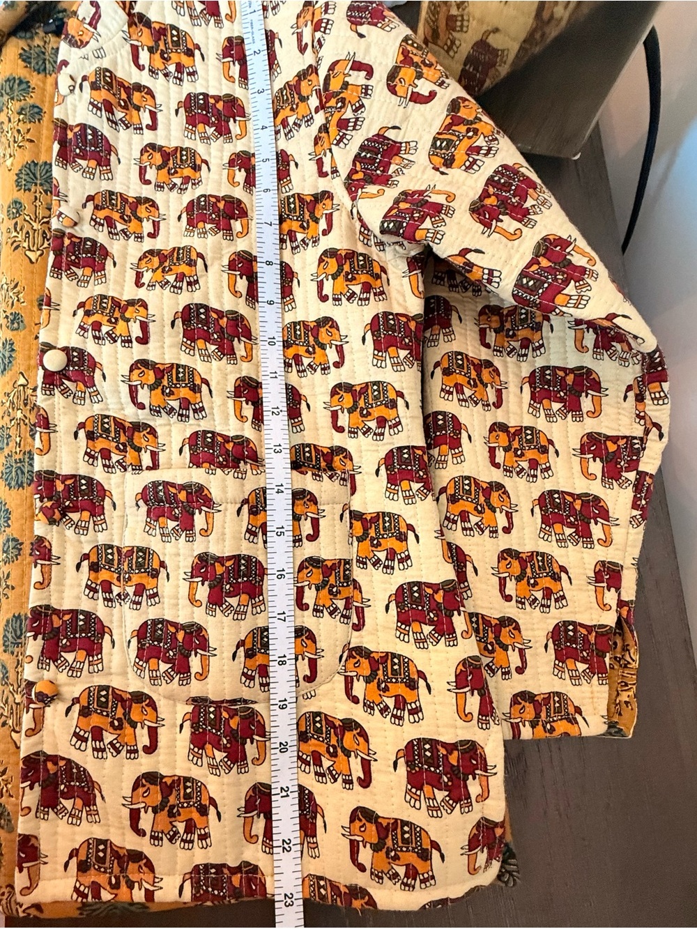 Women’s Elephant Print Button-Up Jacket - Picture 8 of 8